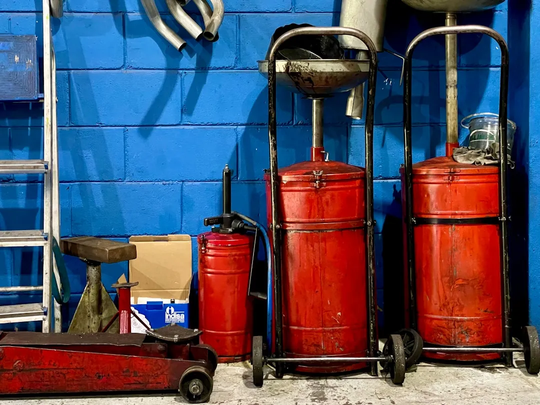 car oil in lawn mower