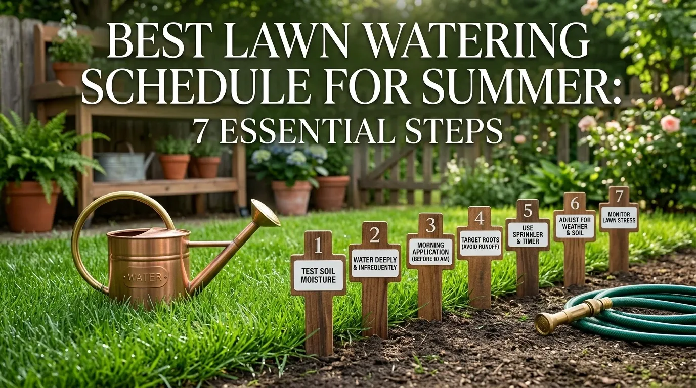 Best lawn watering schedule for summer